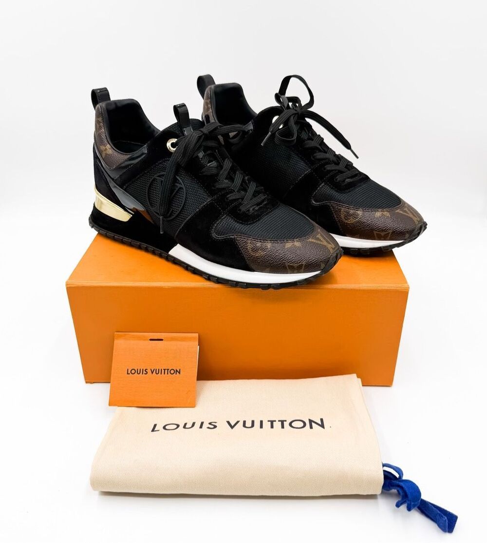 Louis Vuitton Run Away Sneaker Brown Monogram Tennis Shoes EU 41 US 11